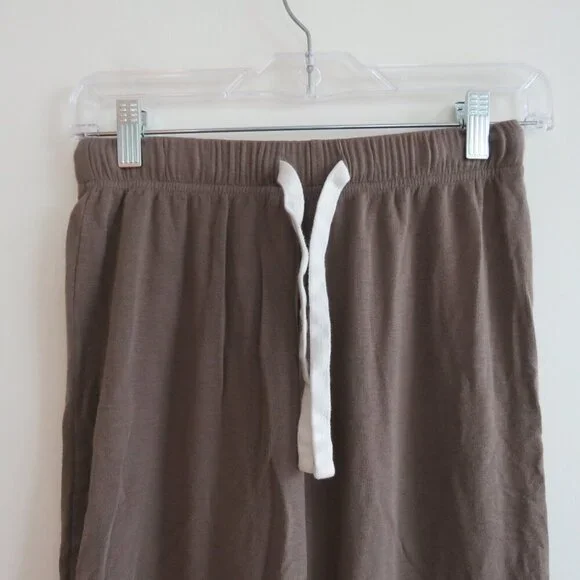 SPLITS59 Brooks Fleece Cropped Flare Pants in Lentil Athleisure Neutral Sz XS - Picture 4 of 13